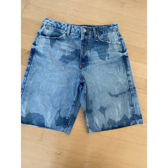 Topman "extreme wash" slim Blue denim shorts men's sz 32 BNWOT - Picture 1 of 6